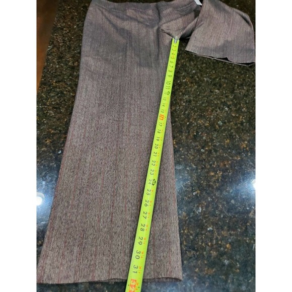 Kasper Women Gray Polyester Modern Fit Contour Waist Wide Leg Dress Pant Size 14 - Picture 11 of 12